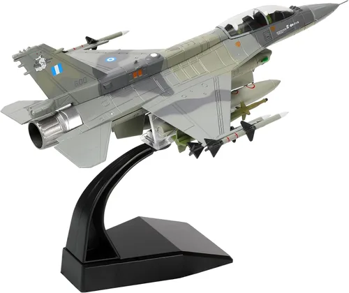 Miniatura 14 de NUOTIE 1/100 F-16C Fighting Falcon Fighter Model Metal DieCast Aircraft Jet Kit Modelo de Avión de Combate Avión de Caza Militar para Colección
