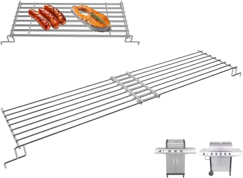 Miniatura 22 de 65054 Rejilla de calentamiento para Weber Genesis 300 SER E310 E330 S330 EP330 ESP310 ESP320 Estante superior para Webber Genesis Accesorios Estante