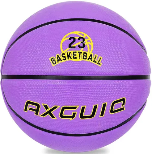 Miniatura 16 de Baloncesto de goma gruesa para niños y jóvenes, tamaño 3/4/5/6/7, para exteriores, colorido, 22/25.5/27.5/28.5/29.5 pulgadas, para regalos