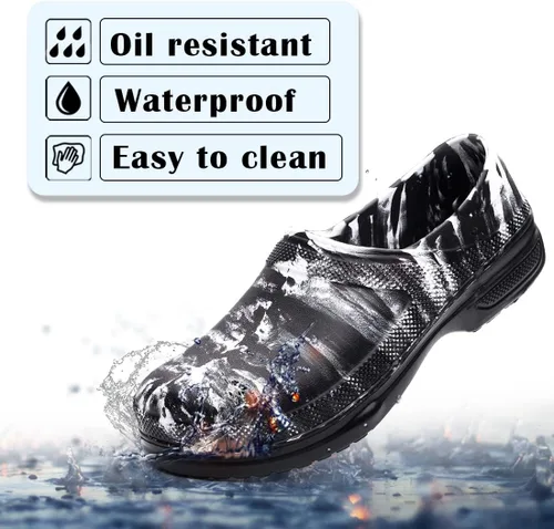 Miniatura 2 de Zapatos de chef para hombres y mujeres, zuecos de cocina para hombre, zapatos de cocina para hombre, zapatos de trabajo de enfermera, zapatos