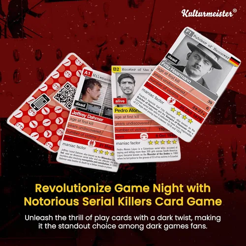 Miniatura 3 de Juego de cartas Trump Notorious Serial Killers, para adultos
