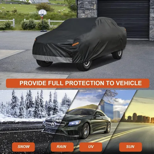 Miniatura 6 de Kayme Funda impermeable para automóvil deportivo para todo tipo de clima. Consulta la tabla de tallas del vehículo para un ajuste preciso. Cubierta