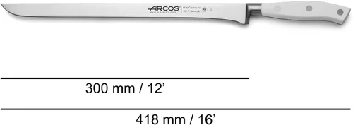 Miniatura 2 de ARCOS Cuchillo forjado/cuchillo jamón de acero inoxidable nitrum de 12 pulgadas y hoja de 11.811 in. Mango ergonómico POM de polioximetileno. Serie