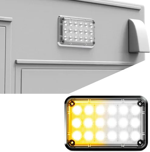 Alpha-Z 6x4 Ambulancia LED Montaje en Superficie Luces estroboscópicas de emergencia y camión de bomberos Luz de advertencia ultra delgada -