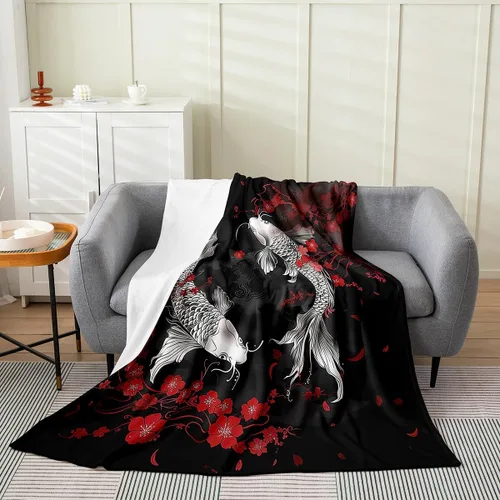 Miniatura 20 de Erosebridal Sketch Tree Flannel Blanket 40x50 Inch Vintage Farmhouse Fleece Blanket Grey Minimalist Mid Century Fuzzy Plush Throw French Country