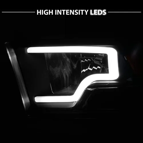 Miniatura 9 de AmeriLite para 2009-2018 Dodge Ram 1500 2500 3500 Camion Faros LED de Barra Negros de Reemplazo, Pareja - Lado del Conductor y del Pasajero