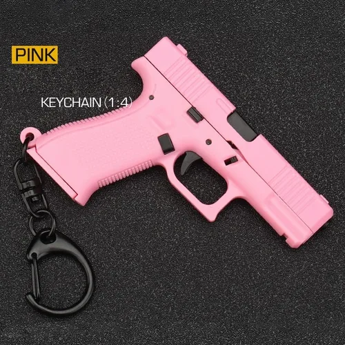 Miniatura 5 de Llavero con forma de pistola, modelo de pistola, llavero, bolsa, artilugios, colgante, adorno para regalo para hombres, mujeres y amigos