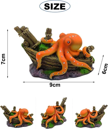 Miniatura 4 de ¡Aventura! Lindas decoraciones de pecera, paquete de 3 unidades de decoración flotante para acuario, divertida decoración de pecera, adorno retro