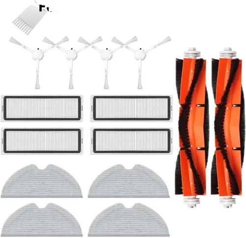 Miniatura 13 de EtliN Compatible con Xiaomi Mijia 1C STYTJ01ZHM Cepillo principal lateral Tanque de agua, paño de trapeador, kit de piezas de filtro HEPA, 1 cepillo