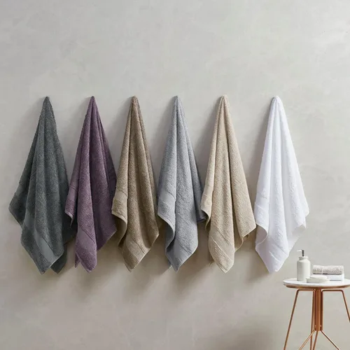 Miniatura 5 de Madison Park SIGNATURE Luce - Lujoso juego de toallas de baño 100% algodón egipcio, sedosas, suaves y altamente absorbentes, calidad de spa premium