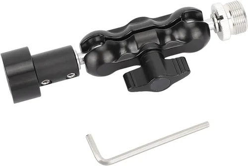 Miniatura 6 de CAMVATE - Soporte de micrófono con cabeza esférica con adaptador macho y hembra de 5/8 "-27
