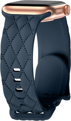 Miniatura 22 de Correa de silicona para Apple Watch para mujer de 1.575 in 1.496 in 1.614 in 1.732 in 1.811 in 1.772 in 1.654 in, correa deportiva de repuesto
