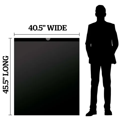 Miniatura 3 de Ultrasac - Bolsas de basura negras con cordones de 40 x 45 pulgadas de diámetro, grosor de 1.25 mil, para 45-55 galones, se adapta a basureros Brute