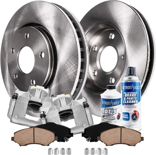 Miniatura 81 de Detroit Axle - Rotores de freno para Chrysler 200 2015 2016 2017, Rotores de freno de disco de reemplazo: 12.01" pulgadas delantero y 10.95