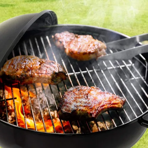Miniatura 3 de Parrilla de carbón portátil de 18 pulgadas – Parrilla BBQ redonda de alta resistencia con tazón de parrilla engrosado, resistente con 4 patas