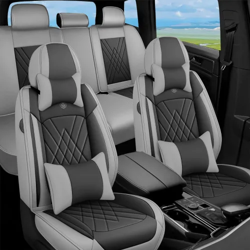Miniatura 14 de Fundas de Asientos Compatibles con Toyota Corolla 2015-2026 Funda de Asiento de Automóvil de Cuero, Elegante Impermeable Transpirable Fácil
