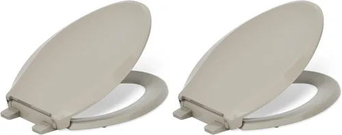 Miniatura 30 de KOHLER 4636-RL-0 Cachet ReadyLatch - Asiento de inodoro alargado con cierre lento, asiento de inodoro de cierre suave con tapa silenciosa, topes