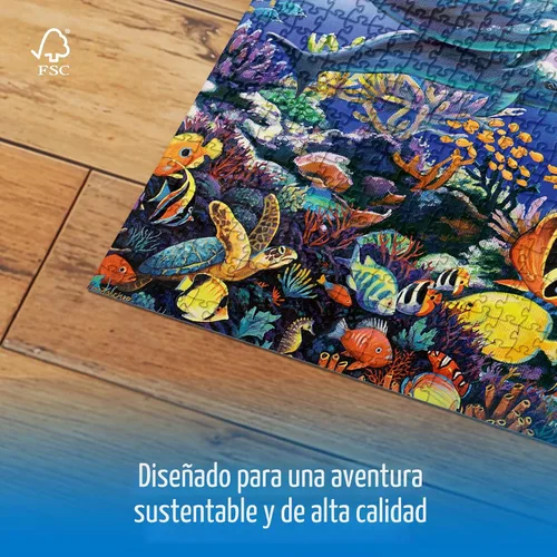 Miniatura 4 de Wonder Forge Underwater Frolic - Rompecabezas de 1000 piezas para adultos Piezas únicas y perfectamente ajustadas Imágenes divertidas