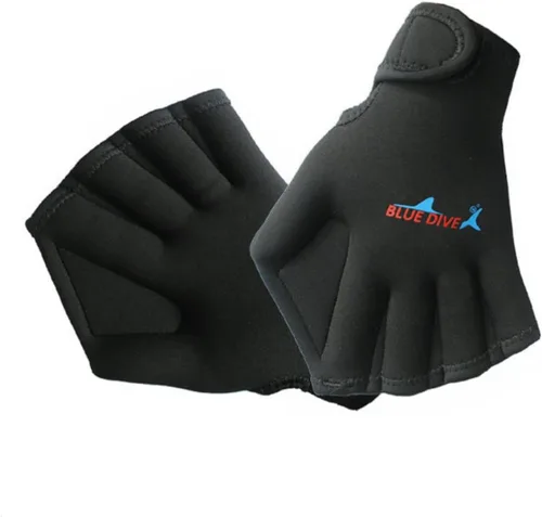 Miniatura 9 de 1 par de guantes de malla de natación, guantes de entrenamiento, palas de fitness acuático, resistencia al agua, tela de mano para hombres, mujeres
