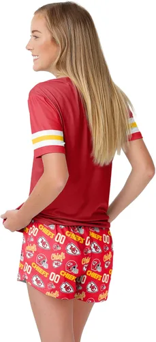 Miniatura 2 de FOCO Conjunto de pijama para mujer con logotipo del equipo de la NFL