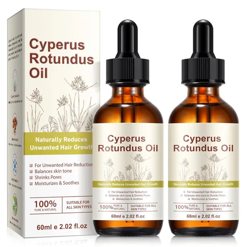 Aceite Cyperus Rotundus, aceite Cyperus Rotundus para depilación, inhibe el crecimiento del cabello, reduce el crecimiento corporal no deseado,