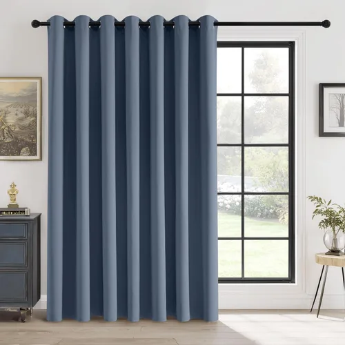Miniatura 23 de RYB HOME - Cortinas opacas para patio - Cortinas con ojales sólidos, paneles de ventana grandes, eficiencia energética, cortinas de privacidad
