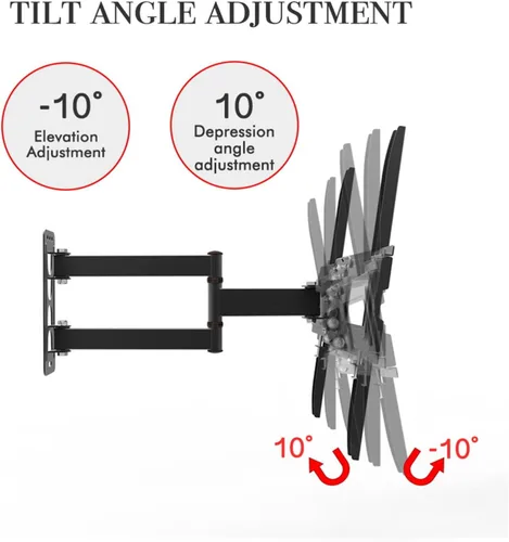 Miniatura 2 de Soporte de pared para TV de 32 a 65 pulgadas, soporte de TV con inclinación y ajuste de nivel, soporte universal de TV soporte de TV Soporte de TV