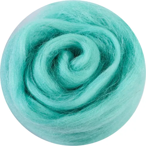 Miniatura 8 de 24 tipos de lana rosa, 4.23 oz (120 g), adecuado para fieltro húmedo y fieltro de aguja de telas hiladas de lana. Un paquete de prueba está Tonos