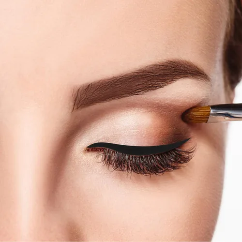 Miniatura 6 de Healifty Pegatinas negras para delineador de ojos, 80 pares, reutilizables, impermeables, ahumadas