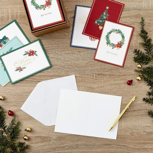 Miniatura 2 de Hallmark Surtido de tarjetas de Navidad en caja, iconos navideños (48 tarjetas con sobres) (1XPX5173)