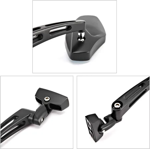 Miniatura 7 de INNOGLOW Espejos de la motocicleta, Negro Racing Retrovisor Espejos CNC de Aluminio Antideslumbrante Espejo Lateral para H-onda CBR 600 F3 F4i