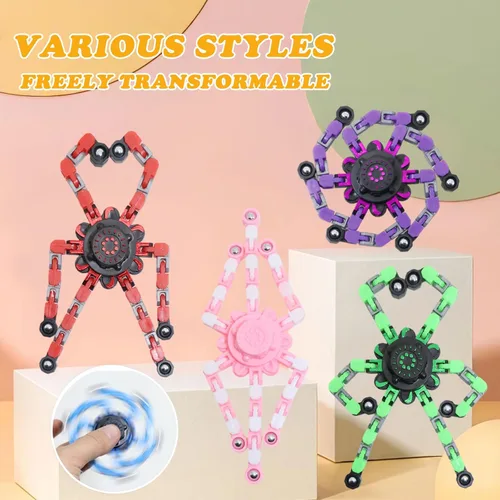 Miniatura 2 de 12 piezas Fidget Spinners Transformables Juguetes Fidget Avanzados para Niños para Alivio del Estrés Fidget Spinners Ideales como Juguetes