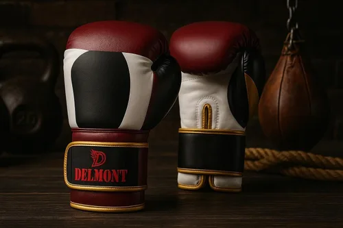Miniatura 7 de Delmont Guantes de boxeo para hombres y mujeres – Bolsa pesada, guantes de kickboxing, sparring y entrenamiento con acolchado multicapa, soporte