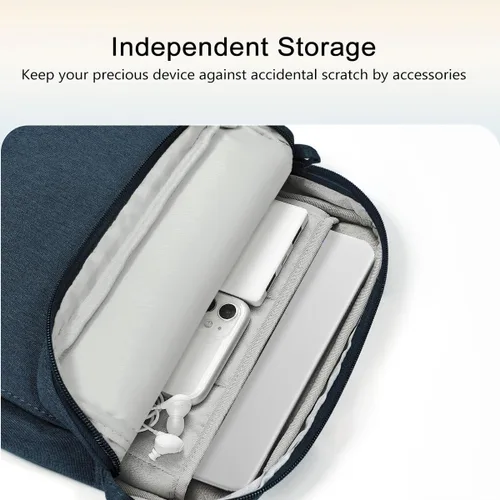Miniatura 3 de TiMOVO Funda para laptop MacBook Neo de 13 pulgadas 2026 modelo A3404 con chip A18 Pro, funda de transporte con asa con correa para el hombro