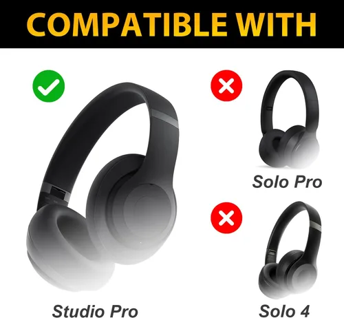 Miniatura 2 de Studio Pro - Kit de reparación de repuesto de diadema para auriculares inalámbricos Beats Studio Pro, materiales compuestos, duradero y resistente a