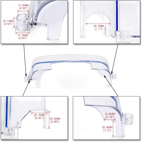 Miniatura 5 de PTNHZ Protector transparente para correa de tiempos Turbo Polea de CAM Compatible Reemplazo para Toyota Supra 2JZ 2JZGTE Lexus 3.0L No-VVTI 92-05
