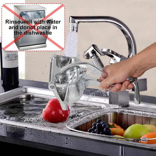 Miniatura 5 de Impetusbe/Noblecalm, exprimidor de mano, exprimidor de aleación de hidrógeno, exprimidor manual de prensa manual para limón, naranja, lima, pomelo