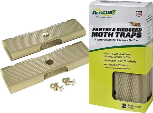 RESCUE! Trampas para polillas de despensa y semillas de pájaro con señuelo de feromonas - 2 trampas
