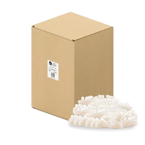 Miniatura 10 de Cápsulas vacías tamaño 3 – Gelatina transparente – 500 unidades – Se adapta a la bandeja de llenado de cápsulas – Tapas de gel de carne de res