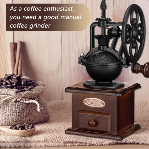Miniatura 5 de Molinillo de café manual, molinillo de café de mano, molinillo de café de grano de café, molinillos de café para uso doméstico, decoración de café