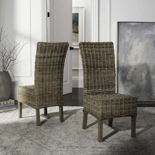 Miniatura 2 de Safavieh SAFAVIEH Home Collection Quaker - Juego de 2 sillas de comedor, madera, natural