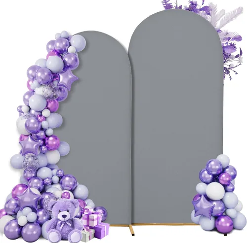 Miniatura 28 de Funda para arco de boda de 6 pies, tela elástica para arcos pequeños, cabinas de fotos y decoración de fiestas, para cumpleaños, duchas