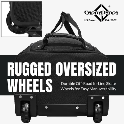 Miniatura 6 de CaddyDaddy Enforcer Golf Travel Bag Crush Resistant Hard Top Protection, New 18 Month Full Replacement Coverage, Durable Thick Nylon Wheels Lockable