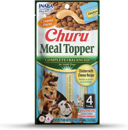 Miniatura 10 de INABA Churu - Decoración de comida para perros, completa y equilibrada, cremosa, para lamer puré para perros, tubo de 0.5 onzas, 20 tubos