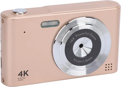 Miniatura 12 de Cámara digital 4K, enfoque automático 16x zoom 48MP cámara de vlogging con pantalla de 2.4 pulgadas, cámara compacta antivibración con flash