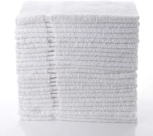 Miniatura 8 de SIMPLI-Magic Toallas de mano de algodón de 16 x 27 pulgadas (paquete de 12) – Toallas suaves para baño, cocina, salón y gimnasio (beige)