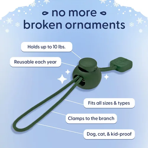 Miniatura 2 de ORNAMENT ANCHOR Ganchos para Adornos para Colgar Decoraciones Navideñas - Ganchos Colgantes Antideslizantes para Navidad - Ganchos Colgantes