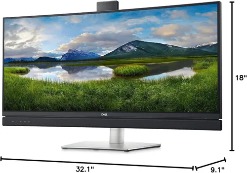 Miniatura 10 de Dell C3422WE 34.1 "QHD Wide 1440p WQHD Curvo Pantalla Edge WLED Monitor LCD - 21:9 - Platino Plata
