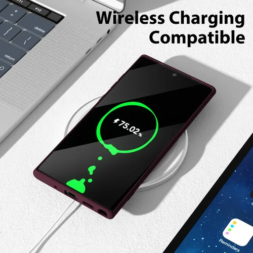 Miniatura 7 de oakxco para Samsung Galaxy Note 10 Plus Funda de teléfono de silicona líquida, cubierta de gel suave y delgada de goma TPU lisa y mate para mujer