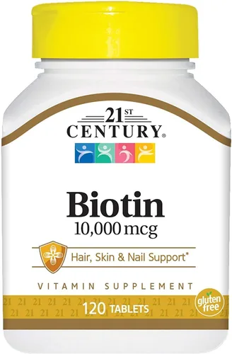 21st Century Biotina 10000 mcg, 120 tabletas (paquete de 3)